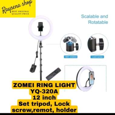 ZOMEI RING LIGHT YQ-320A/YQ320A/ YQ 320A 12 inch include tripod