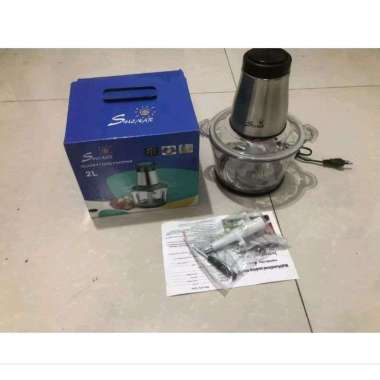 A - blender daging blender penggiling daging stainless steel chopper elektrik black + bb