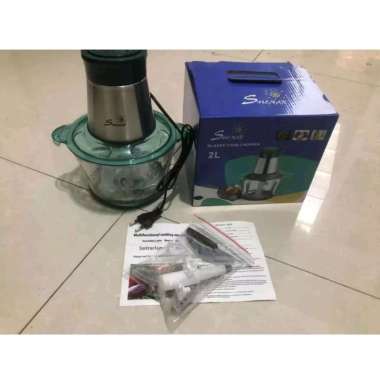 A - blender daging blender penggiling daging stainless steel chopper elektrik green + bb