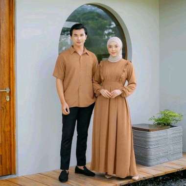 Mifa gamis dan kemeja couple baju muslim couple kemeja cowok baju Koko gamis maxy baju couple baju p