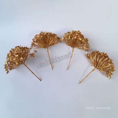 Hiasan rambut sanggul gonjer Semanggi Bunga Soka