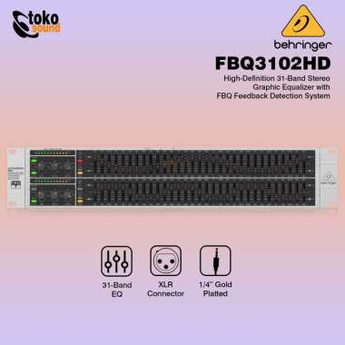 Behringer FBQ3102HD FBQ 3102HD - 31 Band Stereo Graphic Equalizer