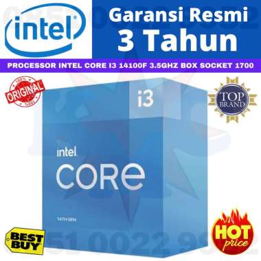 Processor Intel Core i3 14100f 3.5Ghz Box Socket 1700