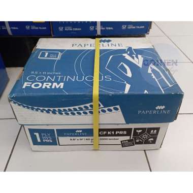 Continuous Form 1 Ply PAPERLINE K1 Putih Potong CF K1 PRS Kertas Komputer