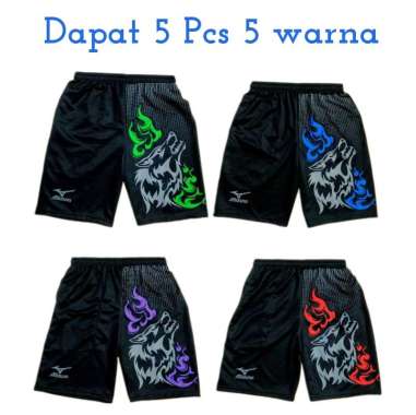 Dapat 5 PCS Celana pendek olahraga/celana kolor/celana pendek pria/celana futsal/celana volly 4 mode
