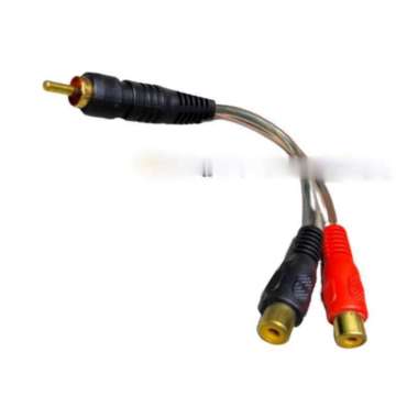 KABEL JUMPER RCA 2 FEMALE TO 1 MALE