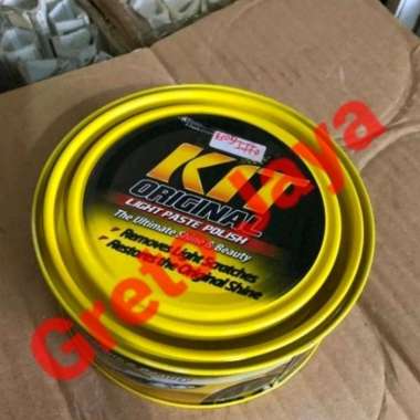 Kit Kaleng Kuning original Paste Wax Poles Kompon Compound Mobil Compon Waks Motor Mengkilap Kilap