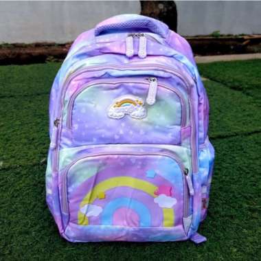 Tas Sekolah Anak Perempuan Tas Anak Perempuan Tas Sekolah Silvergirl - Pelangi Pink Pelangi Ungu