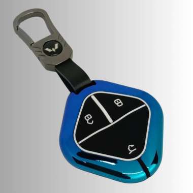 Sarung Kunci Wuling Binguo EV Cloud EV Air Ev Long Range Alloy Warna Gradasi Key Cover Biru Gradasi