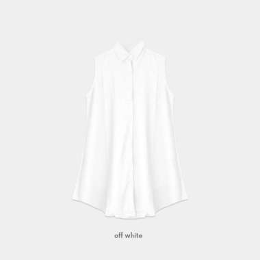 Bigissimo - Ivara Inner Sleeveless | Atasan Inner Sleeveless Big Size 2X (Setara 4XL) OFF WHITE