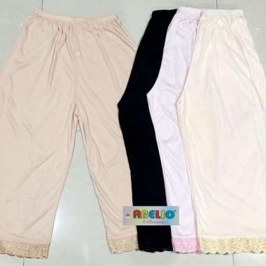ANDROK ROK DALAMAN WANITA PANJANG Model Kulot/Celana Dalaman Rok Baju Gamis Wanita Renda Abelio XXL 
