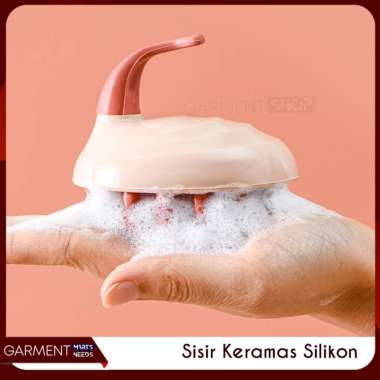 Sikat Sisir Keramas Rambut Pijat Kepala Soft Hair Brush Shampoo Massage Anti Ketombe Lembut NO BUBBL