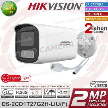 IP CAMERA 2MP HIKVISION KAMERA OUTDOOR HIKVISION BULLET COLORVU AUDIO