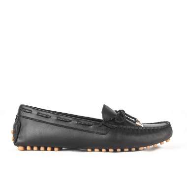 Sepatu Casual Wanita Loafer Moccasin Gino Mariani Elora Hitam 37
