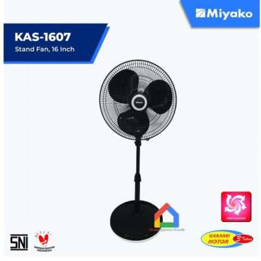 Kipas Angin Berdiri Miyako KAS 1607 (16 Inch) / Stand Fan Miyako KAS1607