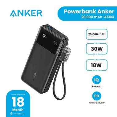 Powerbank Anker 20000 mAh PD (30W) - A1384
