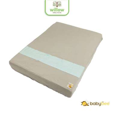 Sprei Matras Bayi - Baby Bee Fine Bed Linen Fitted 87X52Cm Grey