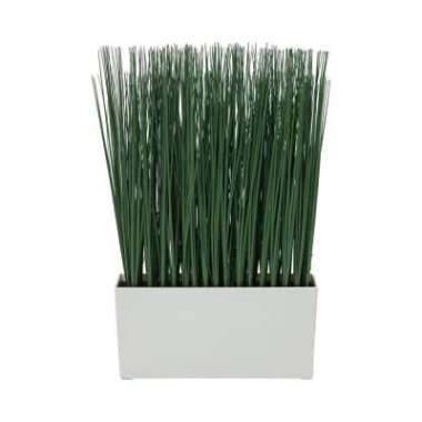INFORMA Tanaman Tiruan Artificial Model Rumput Onion Grass Tinggi 45cm Pot Persegi Panjang WMO IF372