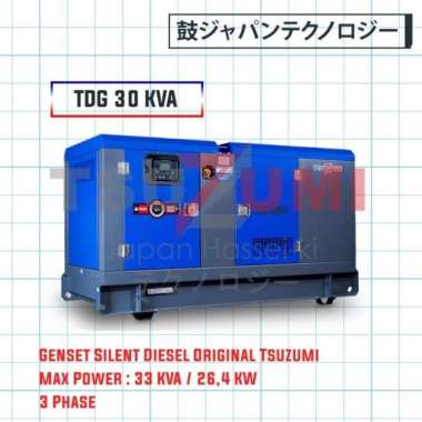 Genset Silent Diesel 30 KVA SSI Japan Technology 380V