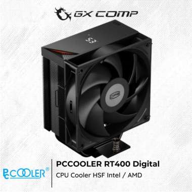 PCCOOLER RT400 Smart Digital Monitor Black - CPU Cooler HSF Intel / AMD | PC COOLER RT 400