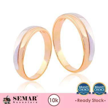 Cincin Emas Diandra Wedding Gold Cincin Nikah 10K Semar Nusantara 18