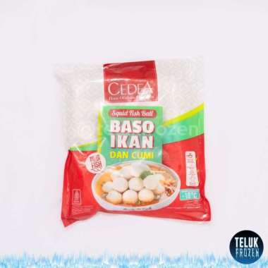 Cedea squid fish ball baso bakso ikan dan cumi 500gr 500 g gram halal premium seafood fishball halal