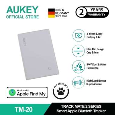 AUKEY Smart Slim AirTag Bluetooth Tracker For Apple Track Mate 2 Series TM-20