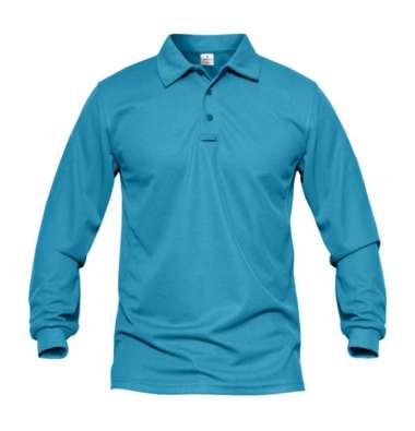 Jemssky - Kaos Polo Shirt Polo Kerah Polos Lengan Panjang Polo Pria Wanita Dewasa Tosca XXL