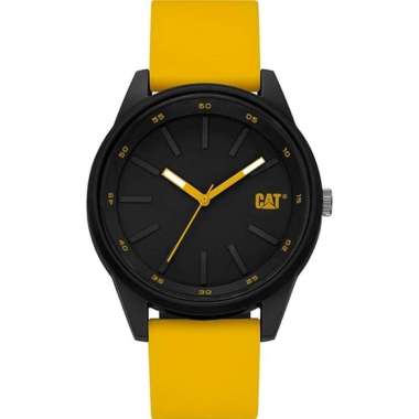 Jam Tangan Pria CAT LJ.160 Rubber Strap Black yellow