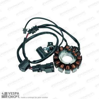 Spul Startor Assy Danmotor Vespa Sprint Primavera 3v Iget Gts 3v Lx S Iget