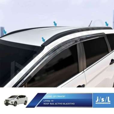 JSL Roof Rail / Rel Atas Rack Hitam Blacktivo Nissan Livina 2019