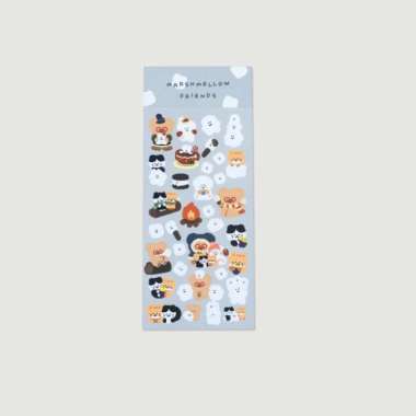 TETEUM Sticker Pack / Stiker lucu Marshmellow