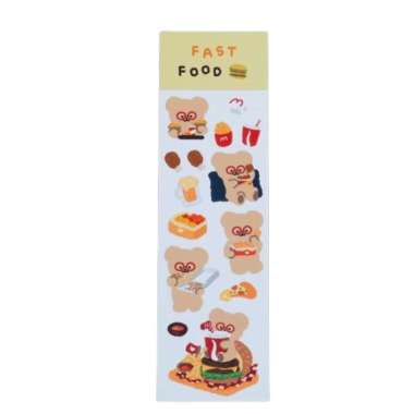 TETEUM Sticker Pack / Stiker lucu Fast Food