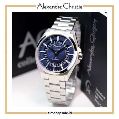 Jam Tangan Pria ALEXANDRE CHRISTIE Original AC 8688 MD SILVER BLUE