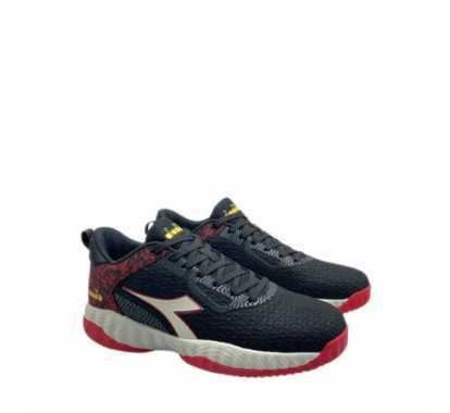 Diadora Kods. Black Red. Sepatu Basket Pria Original 39