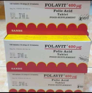 Folavit 400mg box
