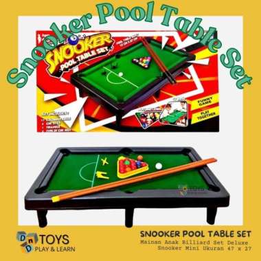 Mainan Anak dan Keluarga Deluxe Snooker Pool Table Set Meja Billiard Sport Bola Portable