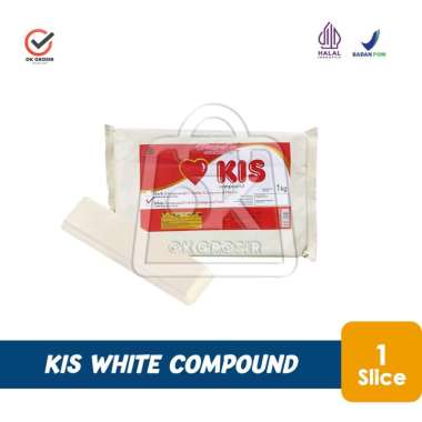 Cokelat Putih Blok KIS / Chocolate Compund / Coklat Putih Batang (1 Potong)