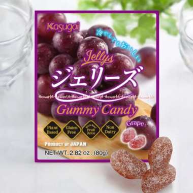 Kasugai Jelly's 80gr Gummy Candy Grape Permen Jelly Rasa Buah Anggur Permen Impor Dari Jepang