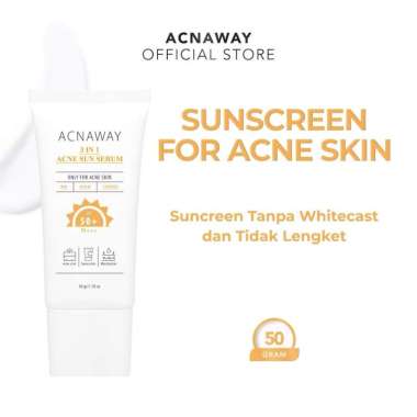 ACNAWAY 3 in 1 Acne Sun Serum Sunscreen Serum with SPF 50+ PA+++ ONLY FOR ACNE SKIN [BPOM]