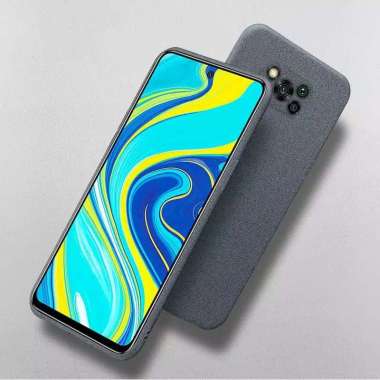 Premium Case Slim Matte Sandstone Case Xiaomi Poco X3 NFC Soft Case Biru