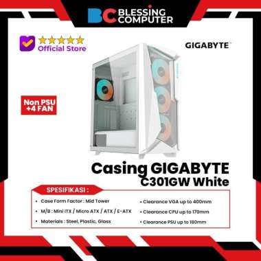 Casing GIGABYTE C301GW White