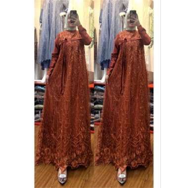 GAMIS GLAMOUR PESTA GAMIS SHIMMER MIX BROKAT FULL PREMIUM GAMIS MEWAH CANTIK MURAH PUTIH HITAM DENIM