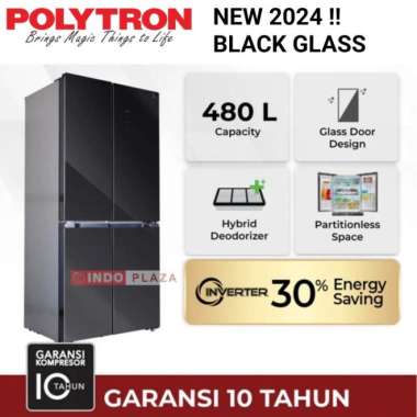 KULKAS POLYTRON SIDE BY SIDE NEW BELLEZA INVERTER PRS-510X