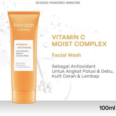 Wardah Face Wash Creamy C-Defense Energizing Face 100ml