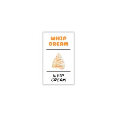 KIM SHOP Label Stiker Bumbu Dapur Bahan Kue Vynil Sticker Warna Botol Rempah Aesthetic Waterproof Ta