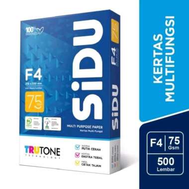 Sidu F4 75gsm Kertas HVS Fotocopy 1 Rim