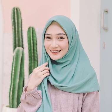 Lozy Hijab - Mima Square 207K Get 3 ( Hijab Segiempat Katun ) Green Tosca
