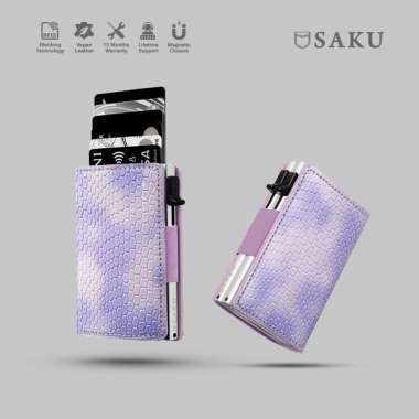 SAKU Dompet Kartu Pria Wanita Smart Wallet Card Holder RFID Snake Single