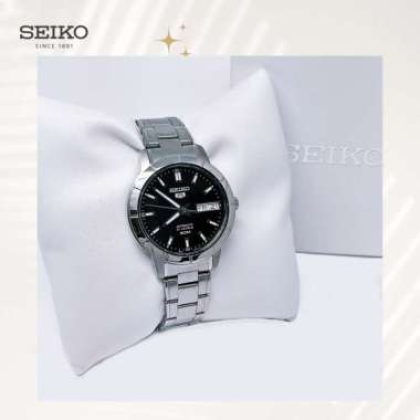 Seiko 5 Automatic 21 Jewels Original SNK895K1 37mm Black Dial Jam Tangan Pria